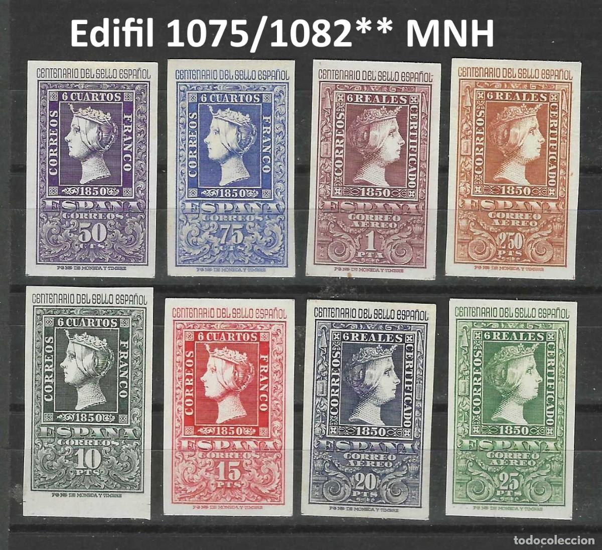 Sellos: Sellos Espa&ntilde;a a&ntilde;o 1950 Edifil 1075/1082** MNH