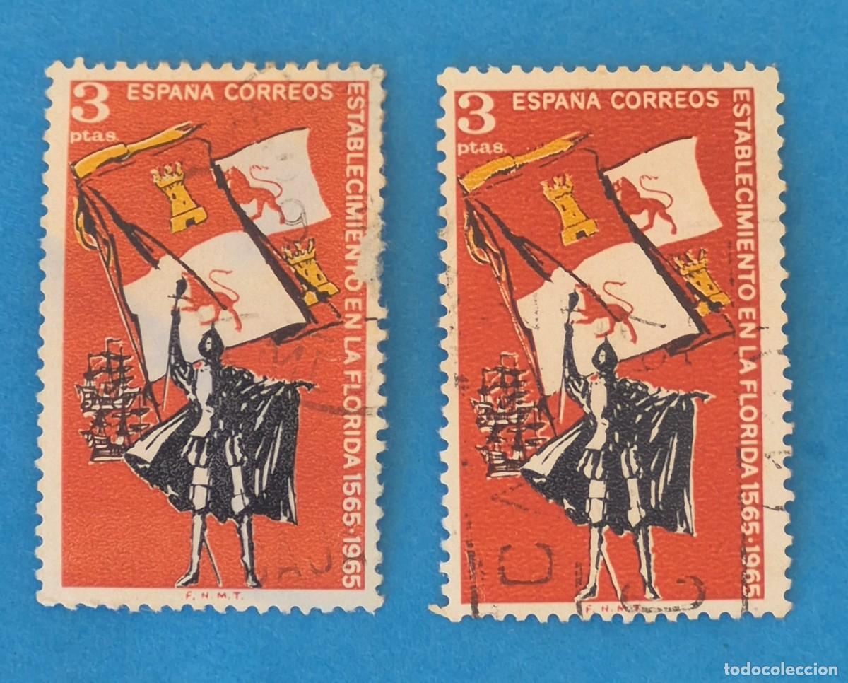 Sellos: IV C&ordm; FUNDACI&Oacute;N SAN AGUST&Iacute;N FLORIDA&ndash;PEDRO MEN&Eacute;NDEZ de AVIL&Eacute;S-3 pta.&ndash;ESPA&Ntilde;A 1965-EDIFIL 1674 usado-l