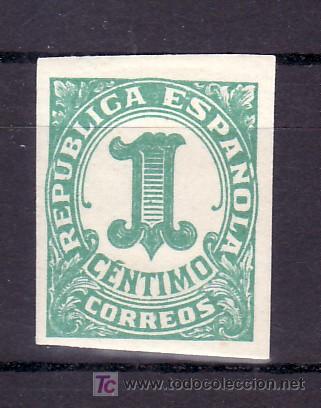 Sellos: espa&ntilde;a  677 con charnela, cifras, - Foto 1