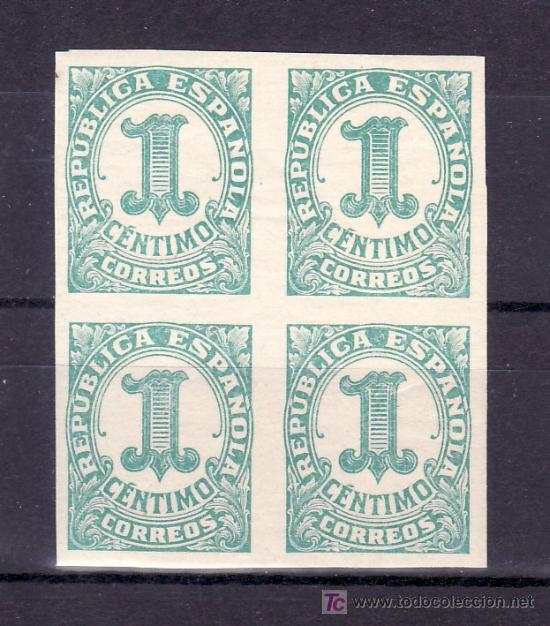 Sellos: espa&ntilde;a  677 en b4 sin charnela, cifras, - Foto 1
