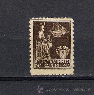 Sellos: virgen de la merced. barcelona . a&ntilde;o 1939 - Foto 1