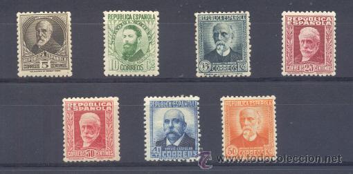 Sellos: EDIFIL 655/61 * &rdquo;PERSONAJES&rdquo; - Foto 1