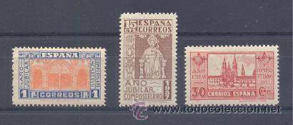 Sellos: EDIFIL 833/35 ** &rdquo;A&Ntilde;O SANTO COMPOSTELANO&rdquo; - Foto 1