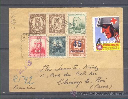 Sellos: 1938.- BARCELONA A FRANCIA - Foto 1