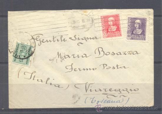 Sellos: 1939.- BARCELONA A ITALIA - Foto 1