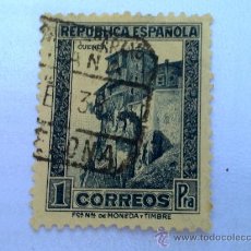 Sellos: SELLO CASAS COLGANTES DE CUENCA. 1932-34