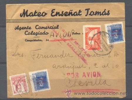 Sellos: 1938.- PALMA DE MALLORCA A SEVILLA - Foto 1