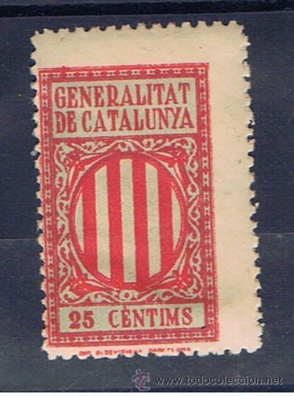 Sellos: Generalitat de catalunya 25 cts nuevo* - Foto 1