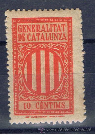 Sellos: Generalitat de catalunya 10 cts nuevo* - Foto 1