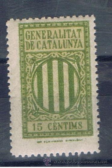 Sellos: Generalitat de catalunya 15 cts nuevo* - Foto 1