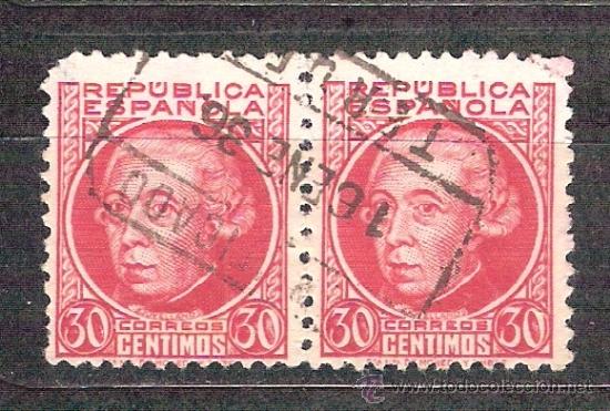 Sellos: EDIFIL 687. MATASELLO CERTIFICADO. TERUEL. - Foto 1