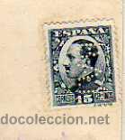 Sellos: Sello perforado privado. BAT 1931 - Foto 1