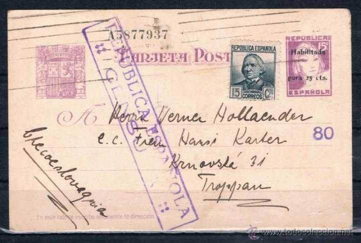 Sellos: 1937.- A CHECOSLOVAQUIA - Foto 1