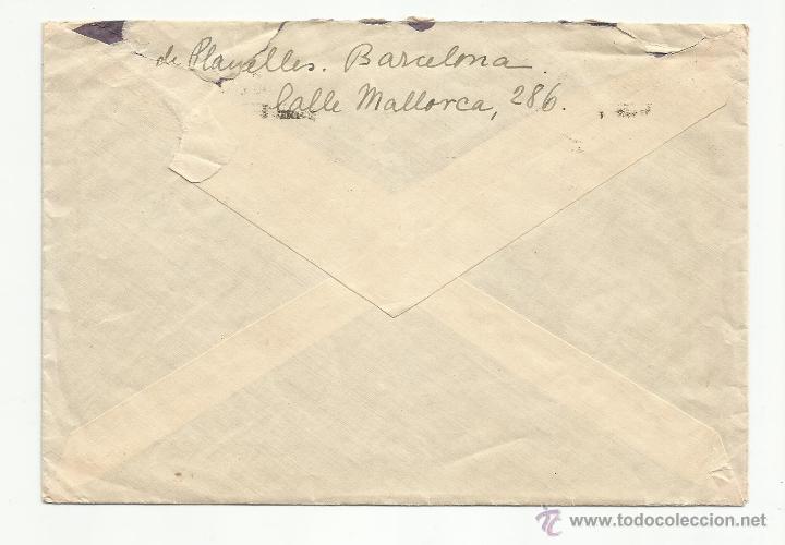Sellos: circulada   1937 de barcelona a paris - Foto 2