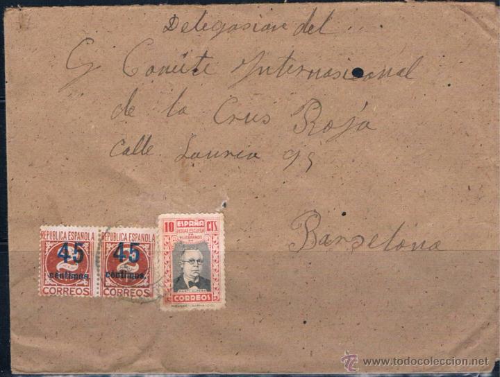 Sellos: 1938.- GUADAHORTUNA A BARCELONA - Foto 1