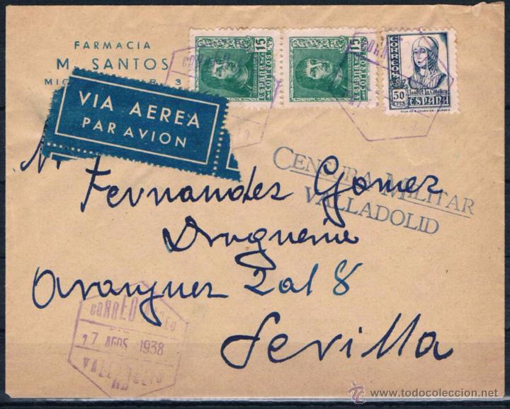 Sellos: 1938.- VALLADOLID A SEVILLA - Foto 1