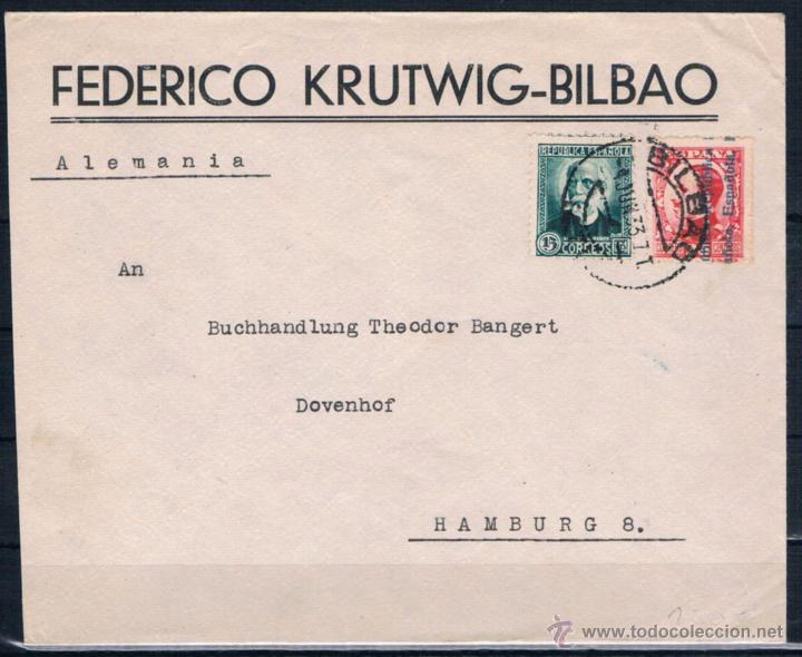 Sellos: 1933.- BILBAO A HAMBURGO - Foto 1