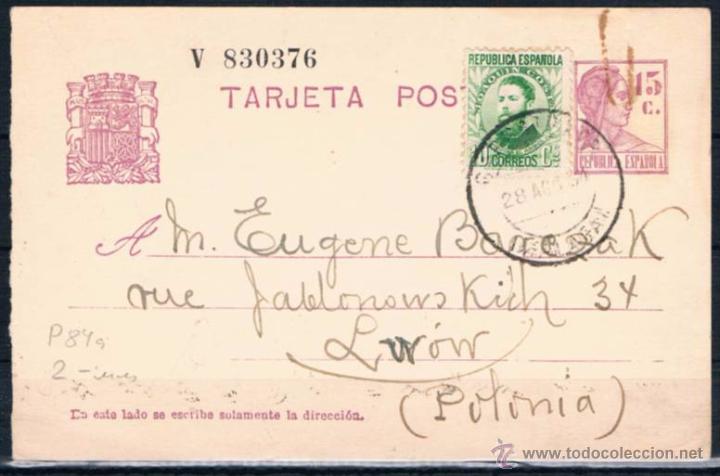 Sellos: 1934.- M&Aacute;LAGA A POLONIA - Foto 1