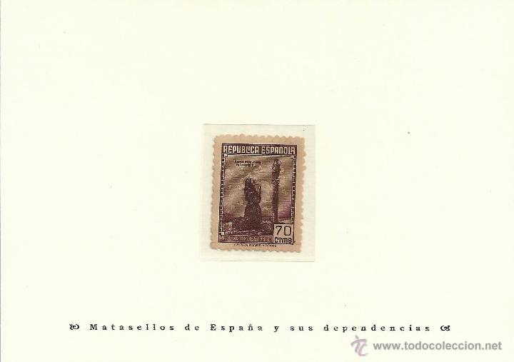 Sellos: *NE52 1939 70 c&eacute;ntimos casta&ntilde;o - Foto 1