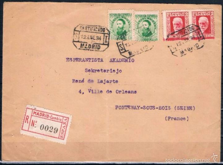 Sellos: 1934.-  MADRID A FRANCIA - Foto 1