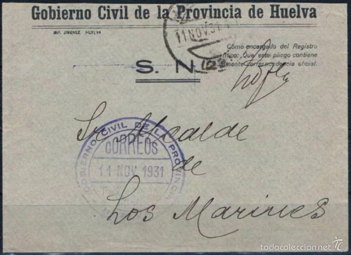 Sellos: 1930.-  HUELVA A LOS MARINES - Foto 1