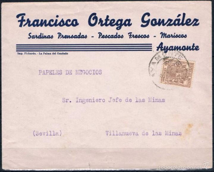 Sellos: 1936.- AYAMONTE A V. DE LAS MINAS - Foto 1