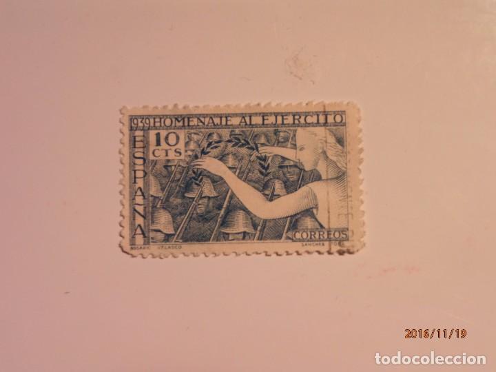 Sellos: 1939 - HOMENAJE AL EJERCITO -EDIFIL 887 - Foto 1