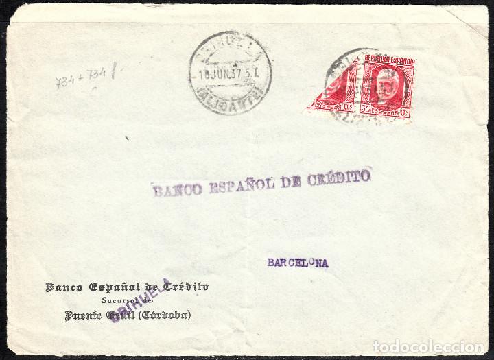 Sellos: frontal carta con bisectado y matasellos de orihuela - Foto 1