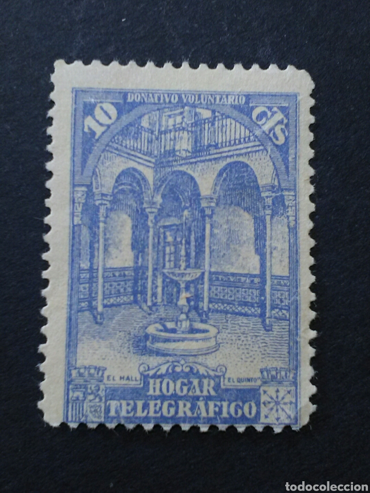 Sellos: TELEGRAFOS. HOGAR TELEGRAFICO. 1937. - Foto 1