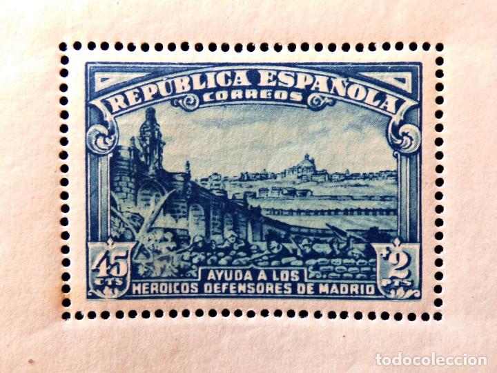 Sellos: DEFENSA DE MADRID. 1938. 15 DE ABRIL - Foto 2