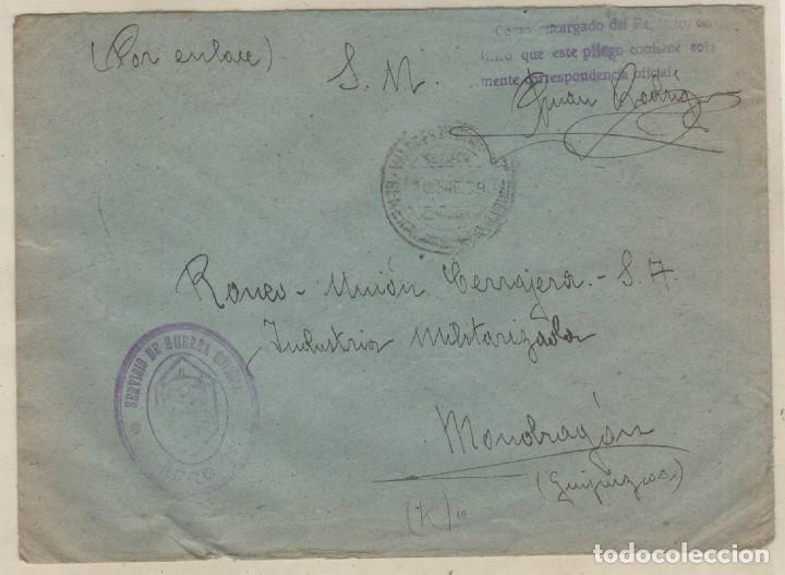 Sellos: Sobre Servicio de Guerra Quimica. - Foto 1