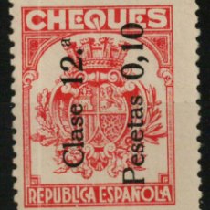 Sellos: CHEQUES 1934. FISCAL