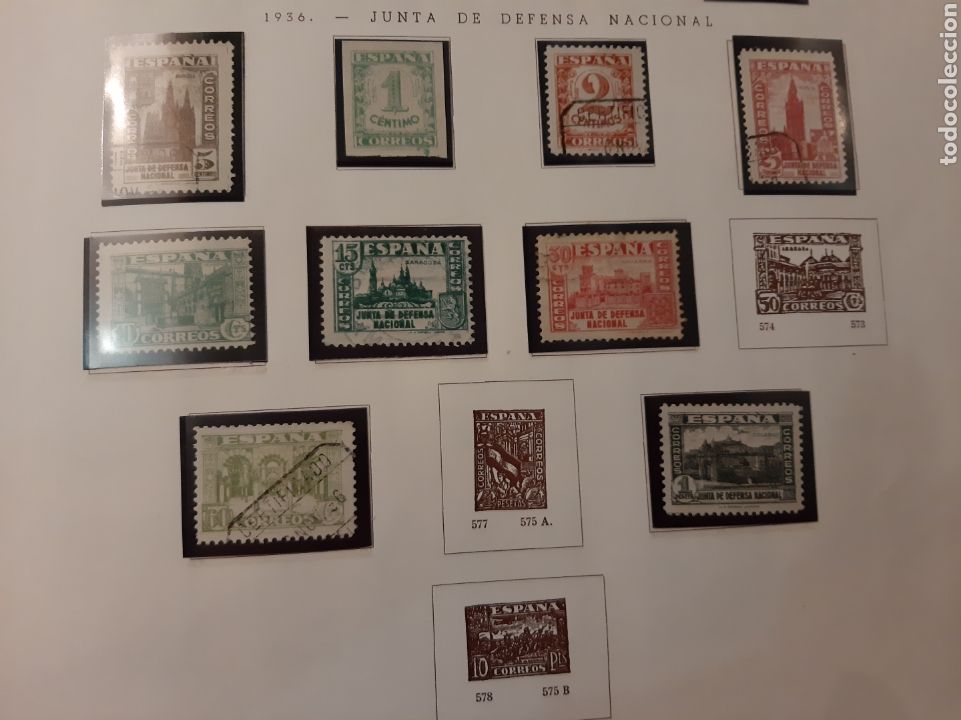 Sellos: 1936 junta defensa Nacional - Foto 1