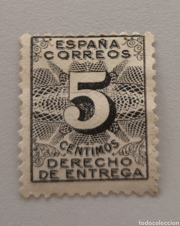 Sellos: EDIFIL 592 - DERECHO DE ENTREGA - 5 CENTIMOS - Foto 1