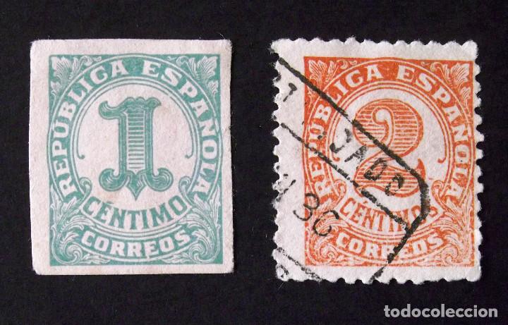 Sellos: 677-678, SERIE USADA. CIFRAS. - Foto 1