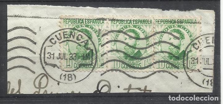 Sellos: CUENCA 1933 fechador JOAQUIN COSTA - Foto 1