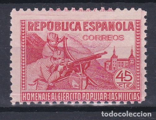 Stamps: ESPA&Ntilde;A.- 795 HOMENAJE AL EJERCITO POPULAR NUEVO SIN CHARNELA ( VALOR CATALOGO 5'00 &euro; )