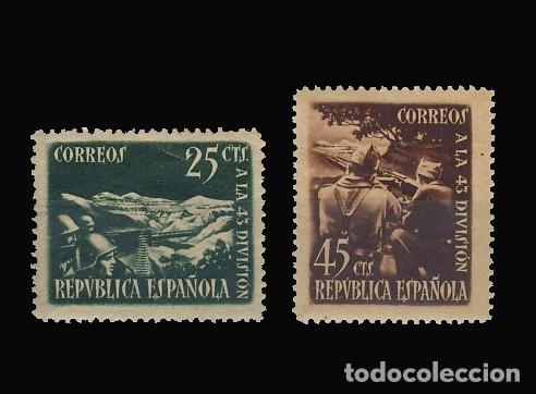 Sellos: 787/88**    43 DIVISION DENTADA. BC - Foto 1