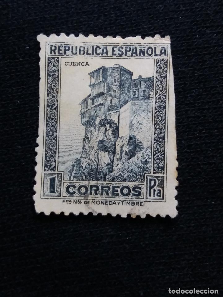Sellos: REP, ESPA&Ntilde;OLA, 1 PTA, CUENCA A&Ntilde;O,1932. - Foto 1