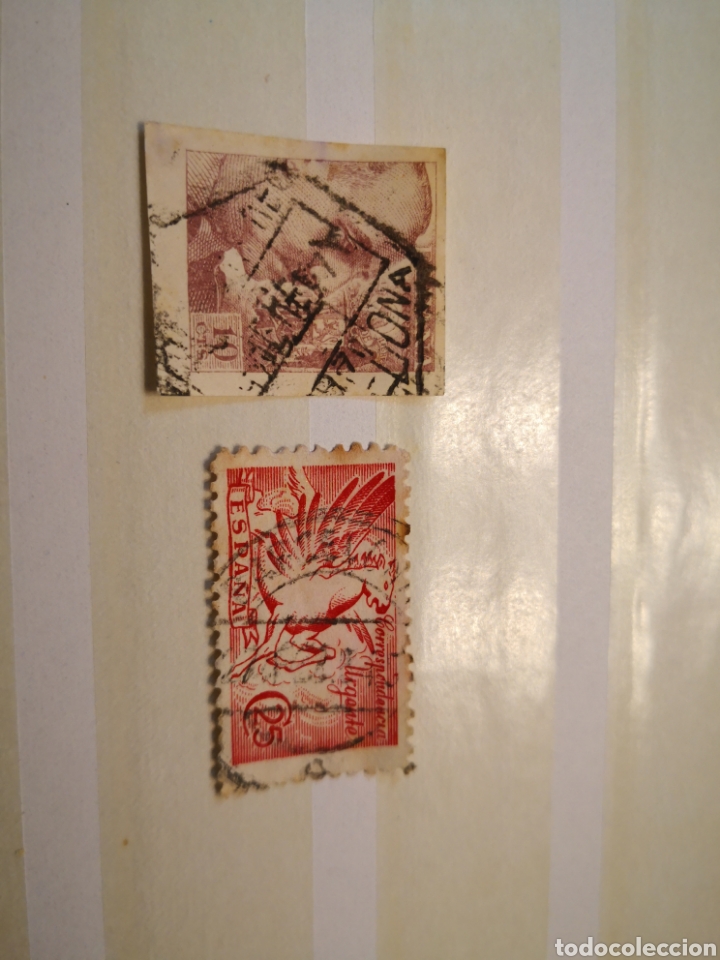 Sellos: 1939 Pegado y pro tuberculosis lote de 2 sellos - Foto 1