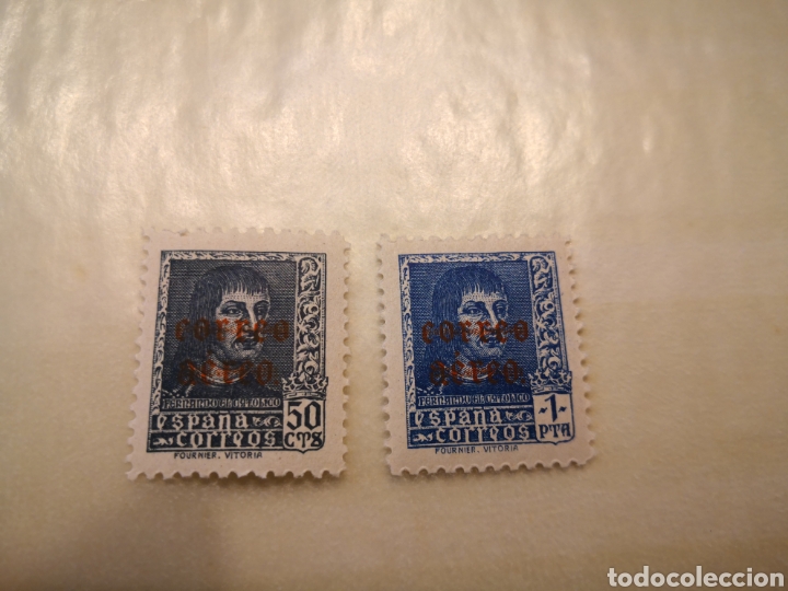 Sellos: 1938 Fernando el Cat&oacute;lico-correo aereo - Foto 1