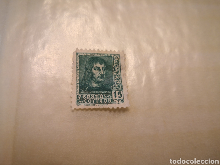Sellos: 1938 Fernando el Cat&oacute;lico 15 cts - Foto 1