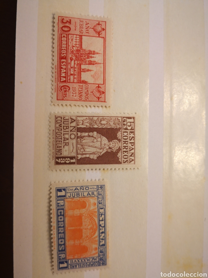 Sellos: 1937 a&ntilde;o jubilar compostelano - Foto 1