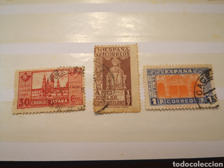 Sellos: 1937 a&ntilde;o jubilar compostelano - Foto 1