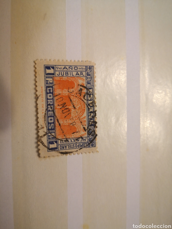 Sellos: 1937 a&ntilde;o jubilar compostelano - Foto 1