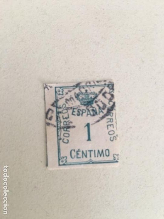 Sellos: Sello Espa&ntilde;a Corona 2 Rep&uacute;blica 1 centimo - Foto 1