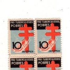 Sellos: EDIFIL 840. PRO- TUBERCULOSOS. 1937. BLOQUE DE 4. NUEVOS.