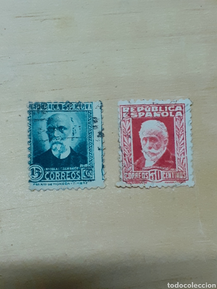 Sellos: Dos sellos de la rep&uacute;blica - Foto 1
