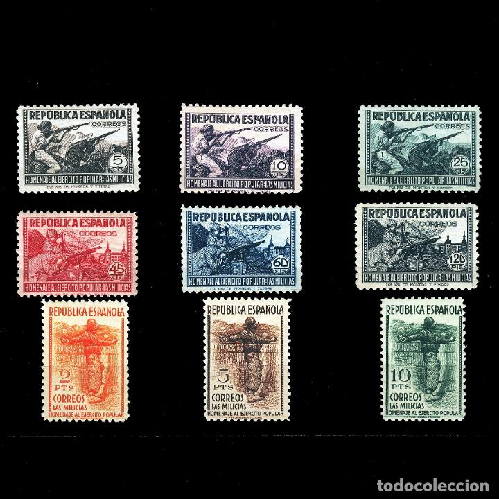Sellos: 792/00** MILICIAS. BC. - Foto 1
