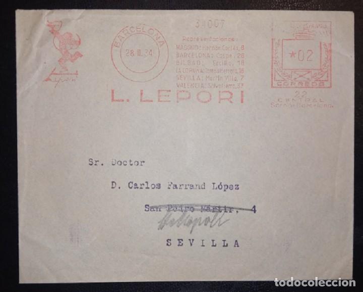 Sellos: 1934.- BARCELONA A SEVILLA. - Foto 1